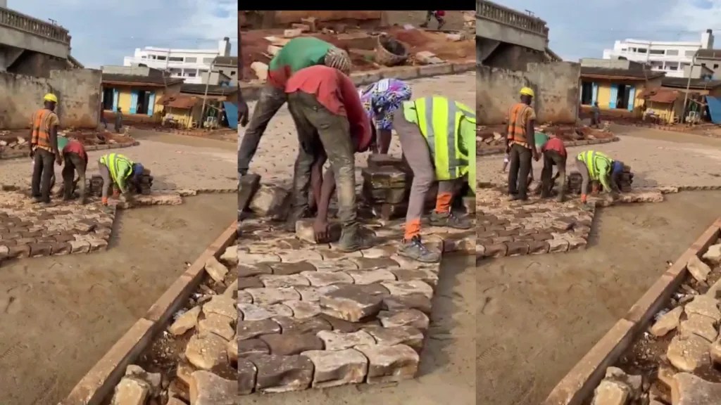 Great moment citizens joined hands to build roads brick by brick in Burkina Faso’s capital