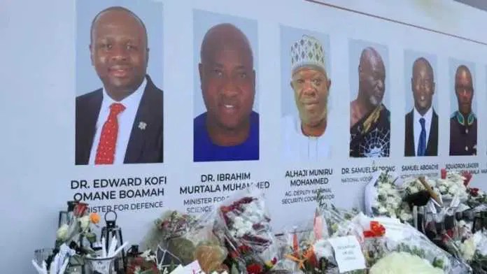 Crashed Ghanaian helicopter claims two Ministers, six others lives, blackbox recovered