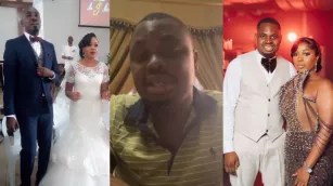 Man cries out after finding out his wife of two months is cheating on him with another married man