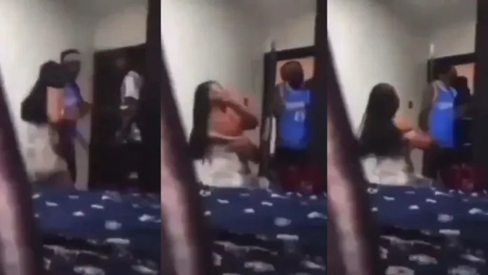 WATCH:Guy meets his girlfriend in another guy’s room doing h00kup