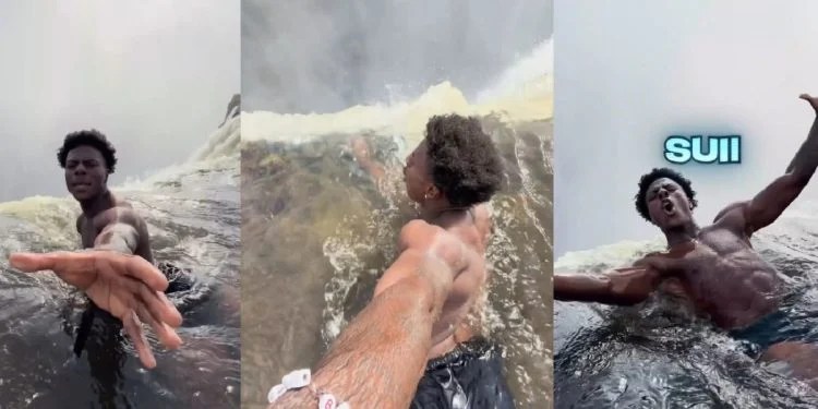 ‘Swimming in Devil’s Pool’: IShowSpeed’s Victoria Falls experience breaks the internet (video)