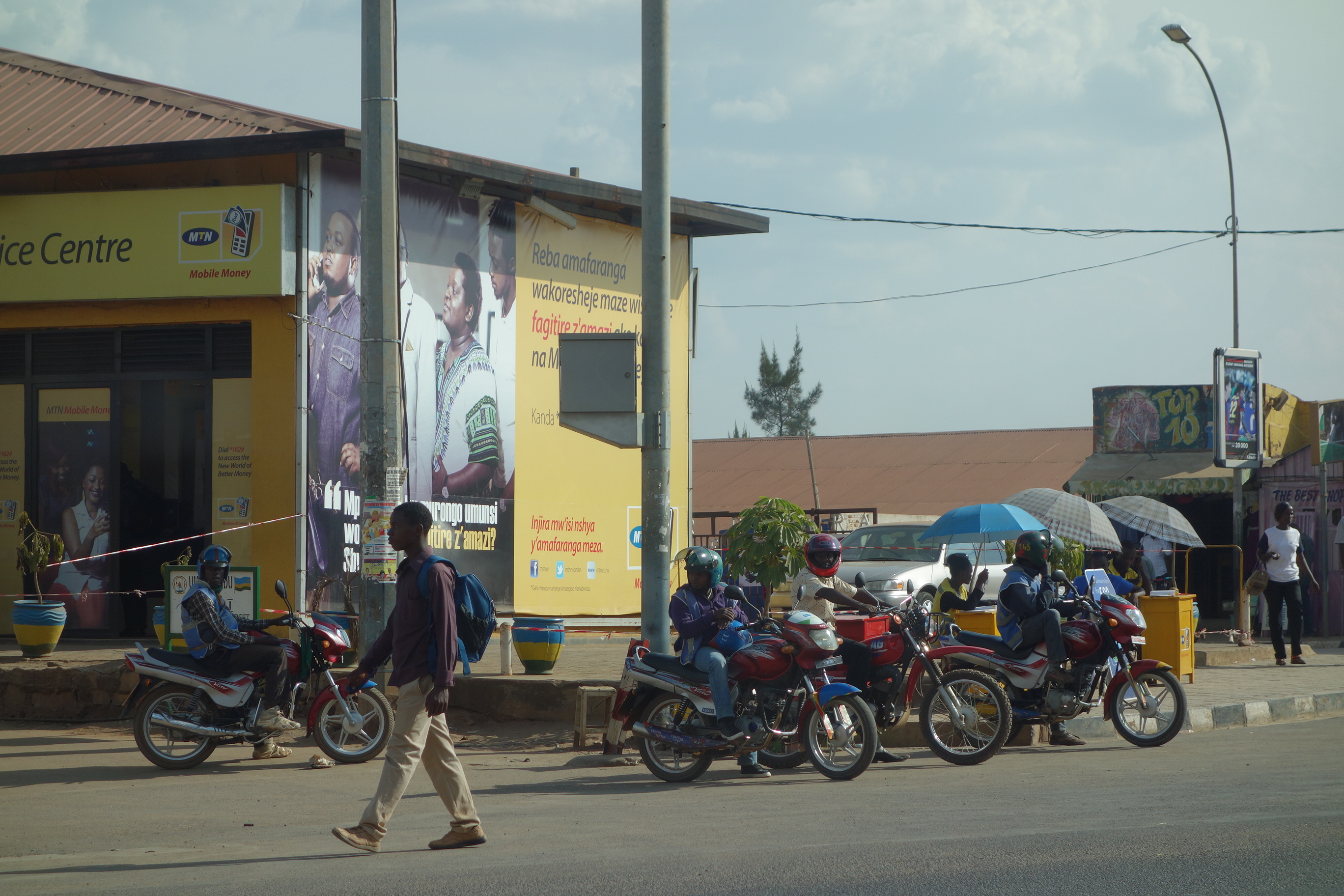 Taxi Motorcycles waiting for customers ©Zandra