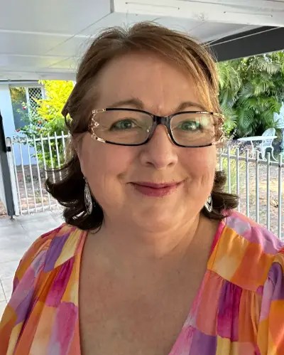 Selfie-styled photo of Linda Meredith who was a client of mine