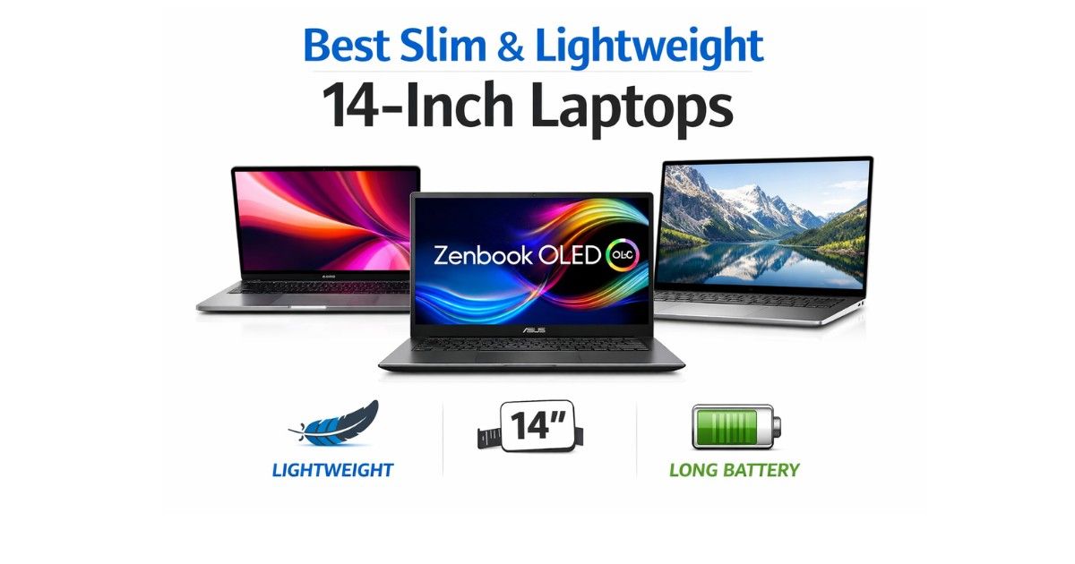 Slim and Lightweight 14-Inch Laptops in 2026 (Top Portable Picks)