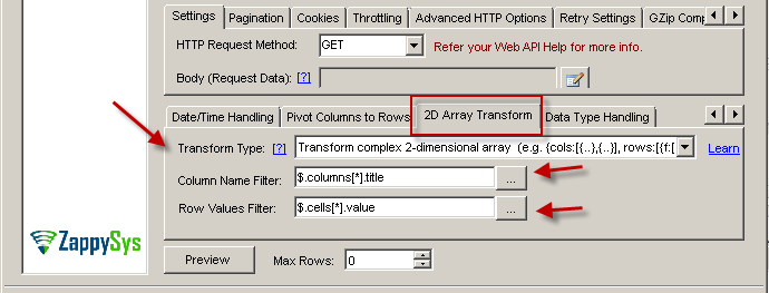 Read / Write Smartsheet data using SSIS REST API Call ZappySys Blog