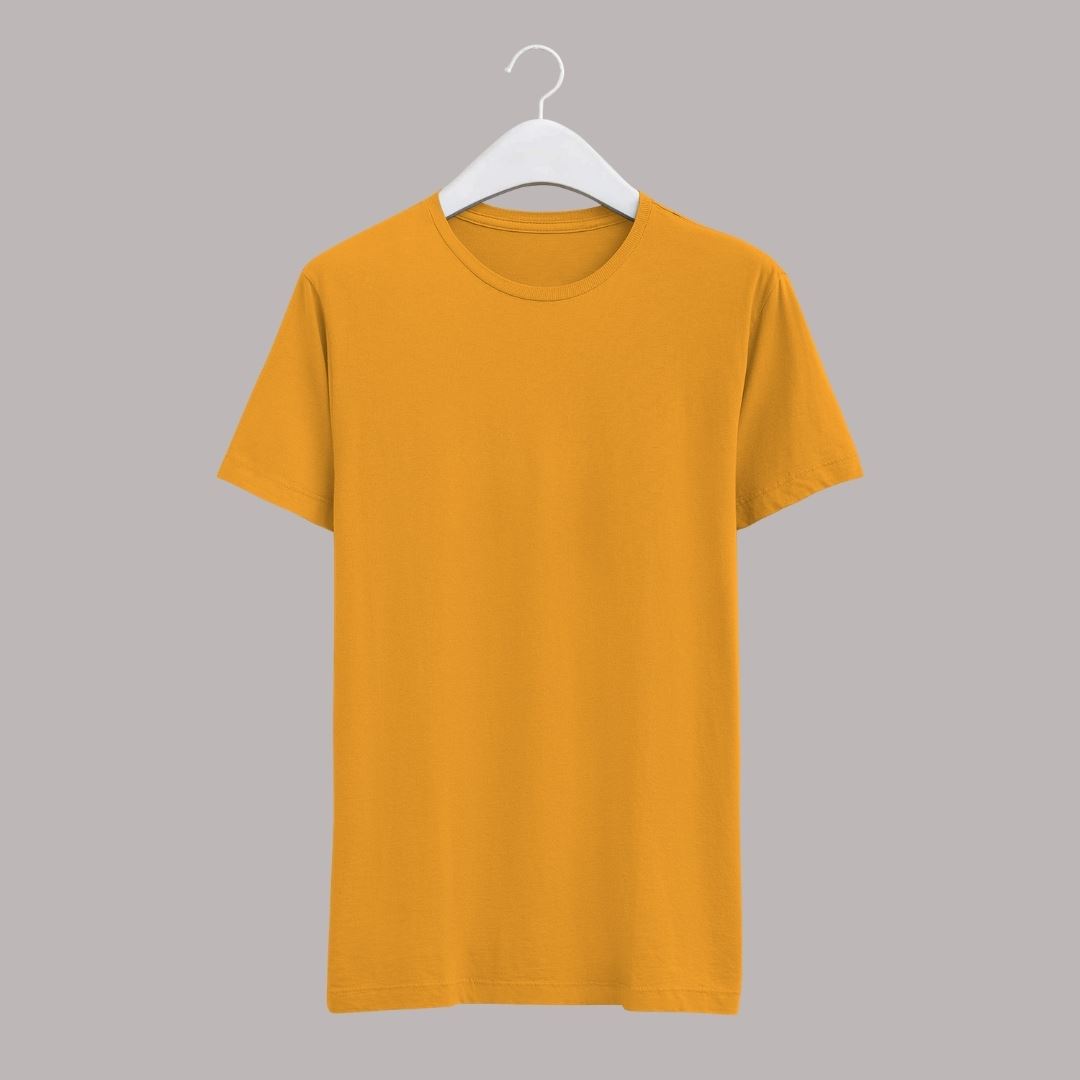 Yellow Half Sleeve T-Shirt for Men - Zapvi