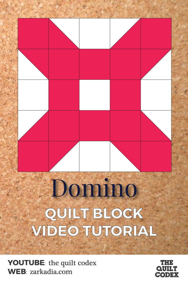 Domino quilt block tutorial