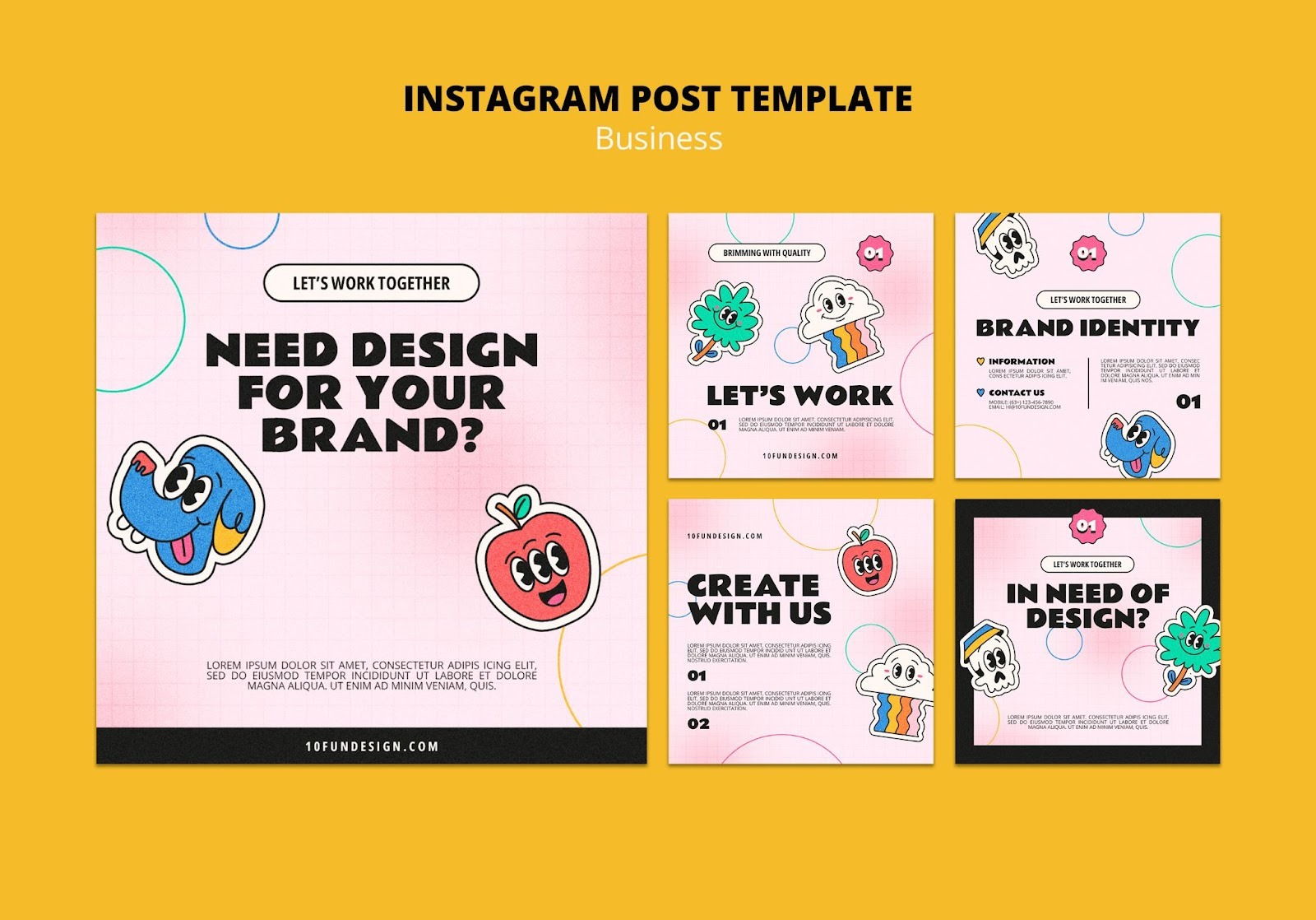 Instagram feed promoting a service (Source: Freepik) 