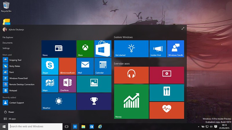 Flat Design on Windows 10