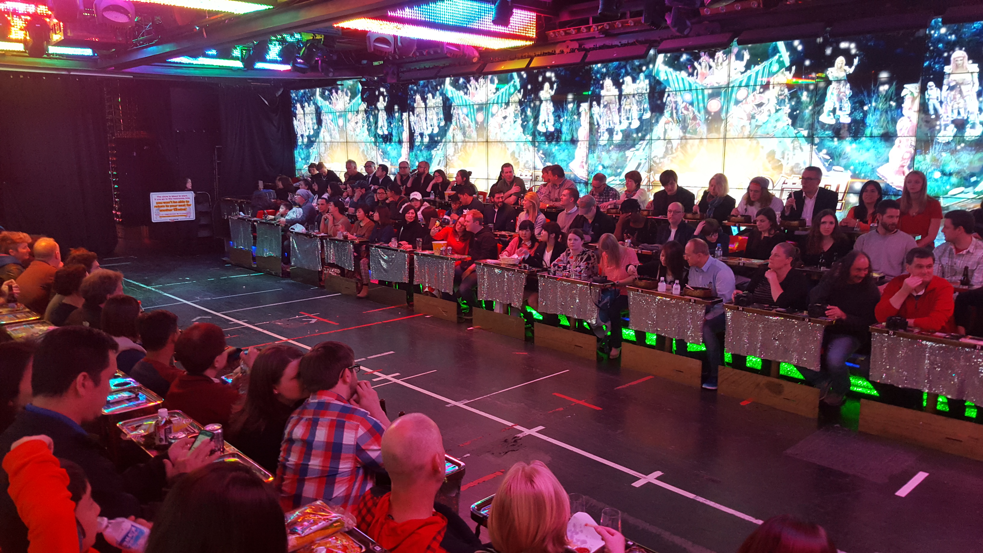 Just before the show kicked off