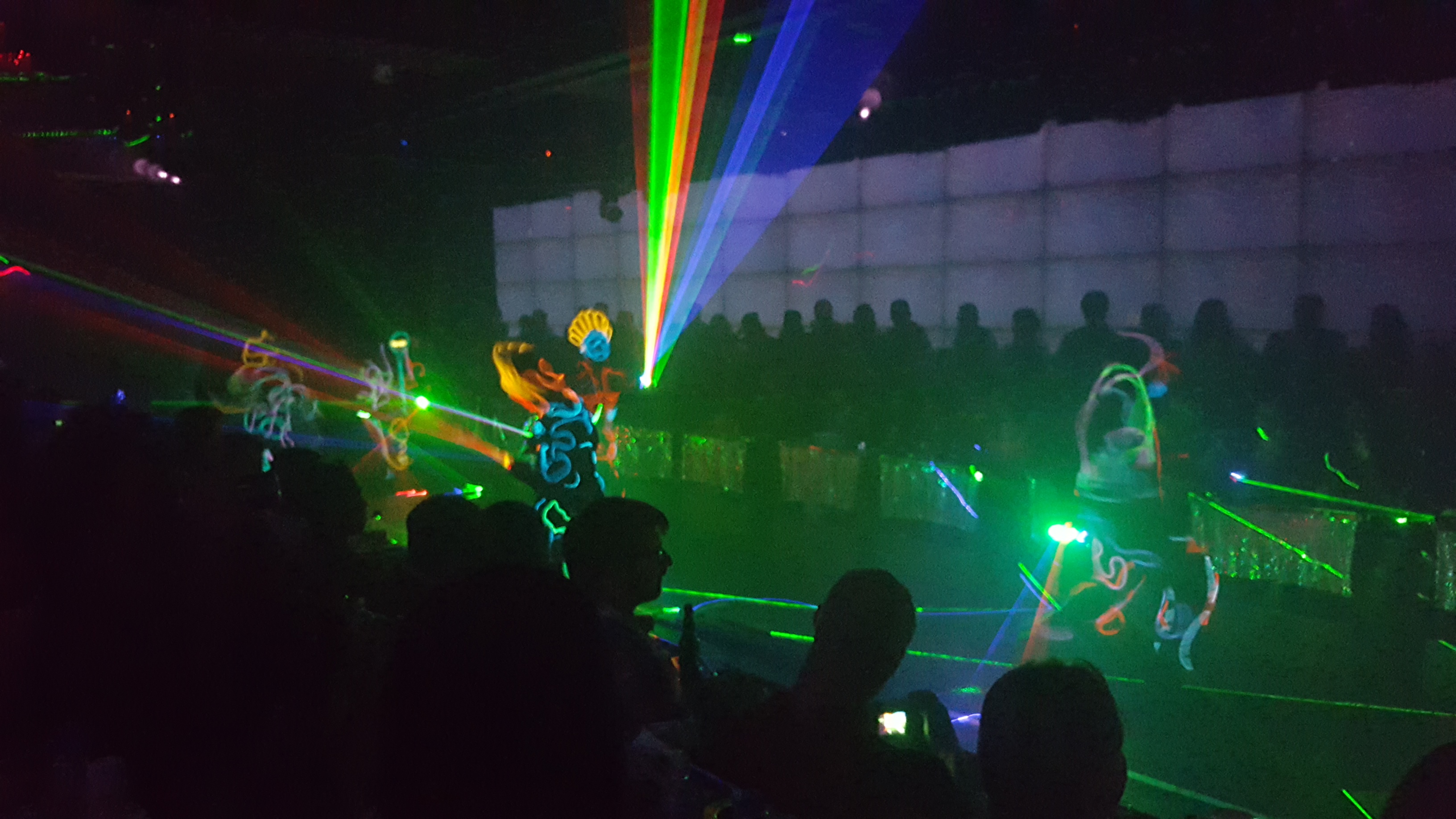 ... with lasers!