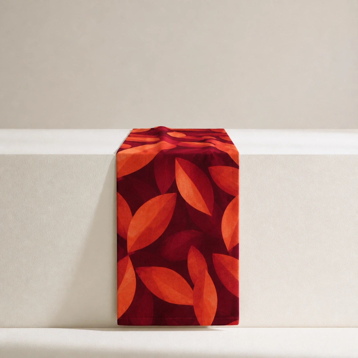 Autumn Ember Leaf Table Runner