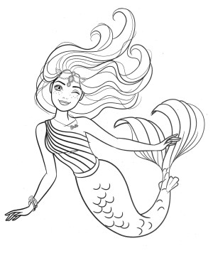 Mermaid Coloring Pages – 007