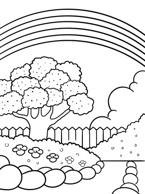 Rainbow Coloring Pages – 003