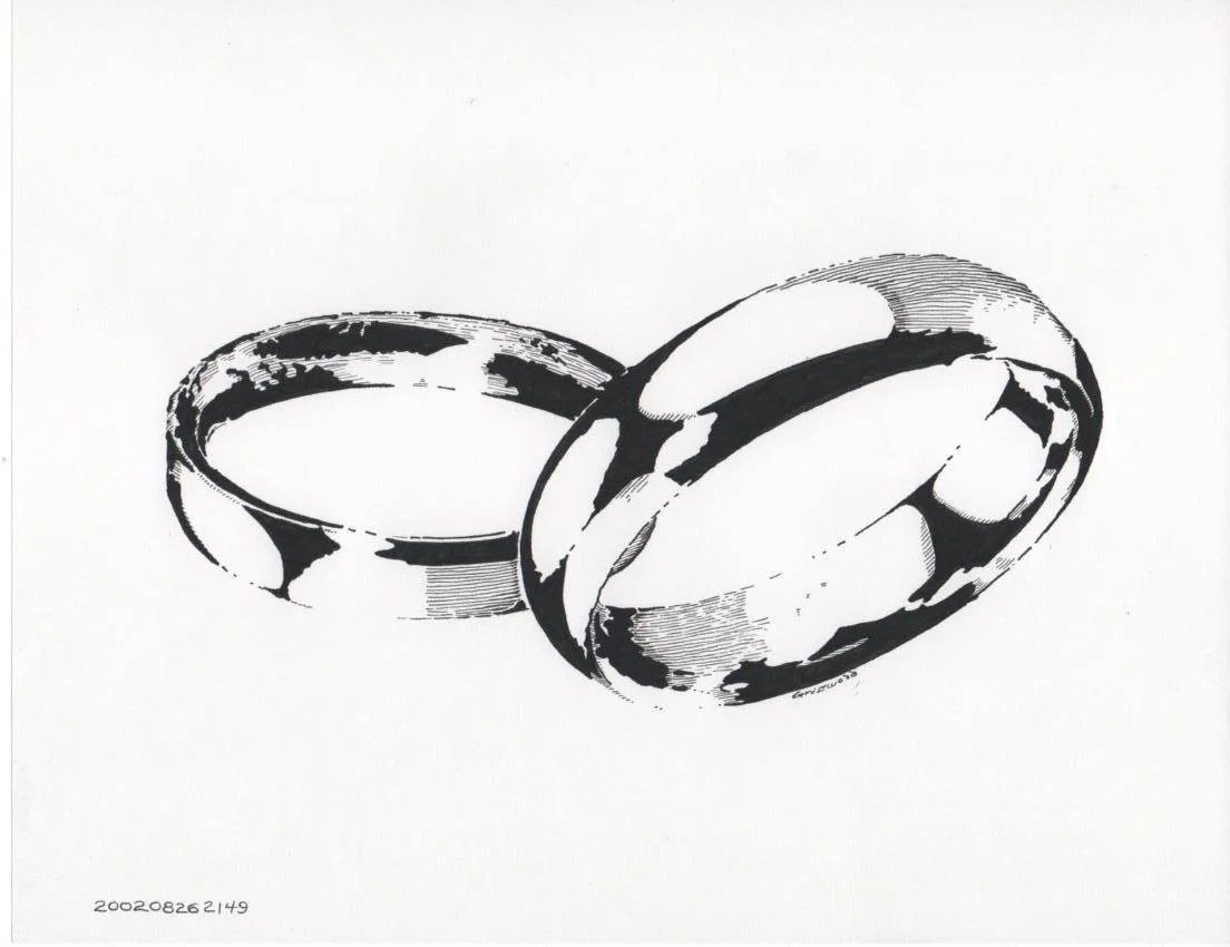 This graphic was made for a local newspaper to include in a Wedding Page advertising insert