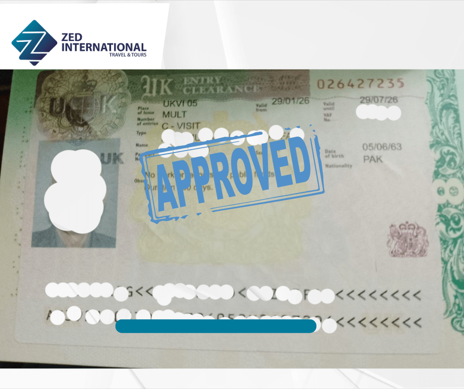 uk visa approved by zed international