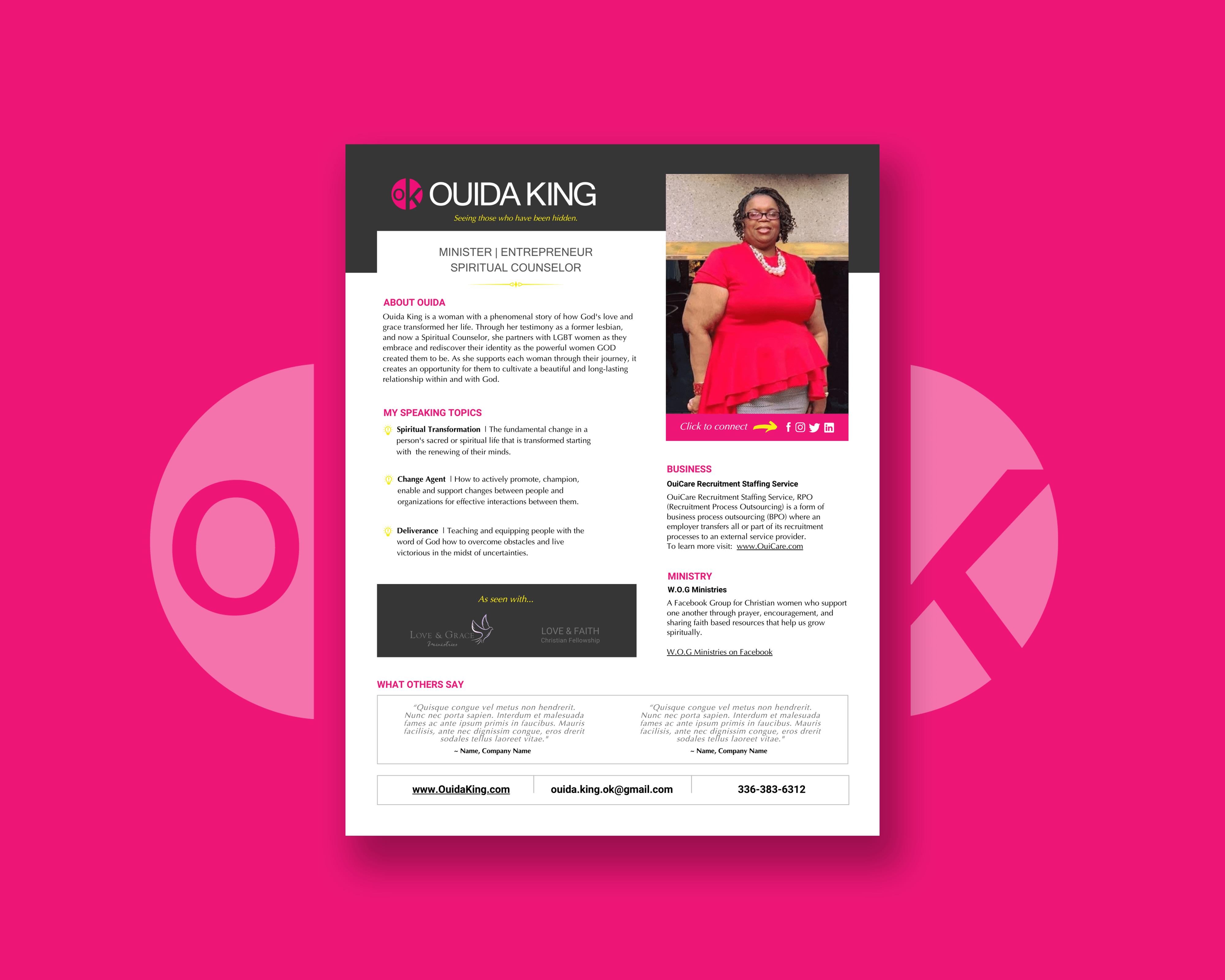 Brand Design for Speaker One Sheet