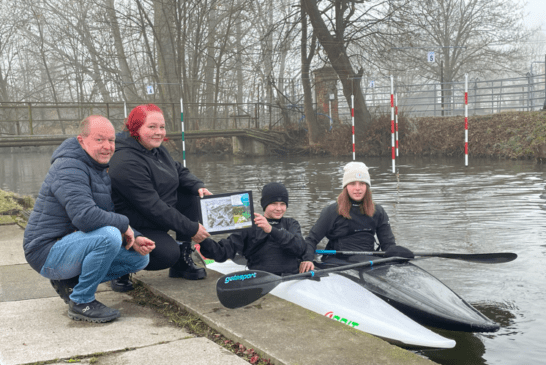 Glückliche Gewinnerin