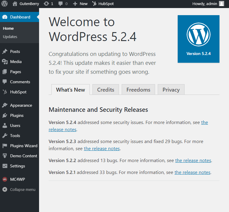 Filed under wordpress admin tips. How to find out what WordPress version you are using on your website
