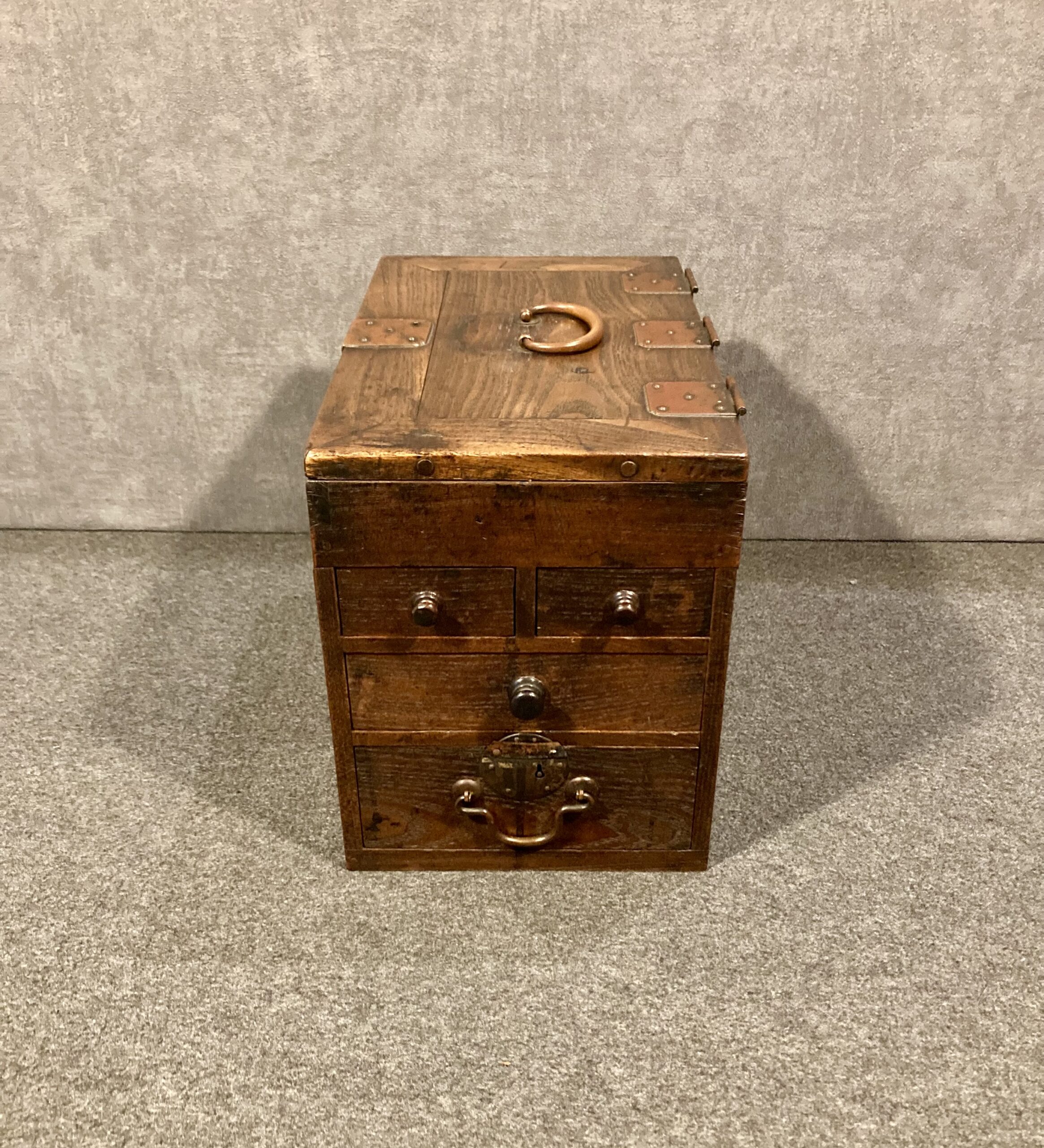 Antique Japanese Smiling Ink-Stone Box