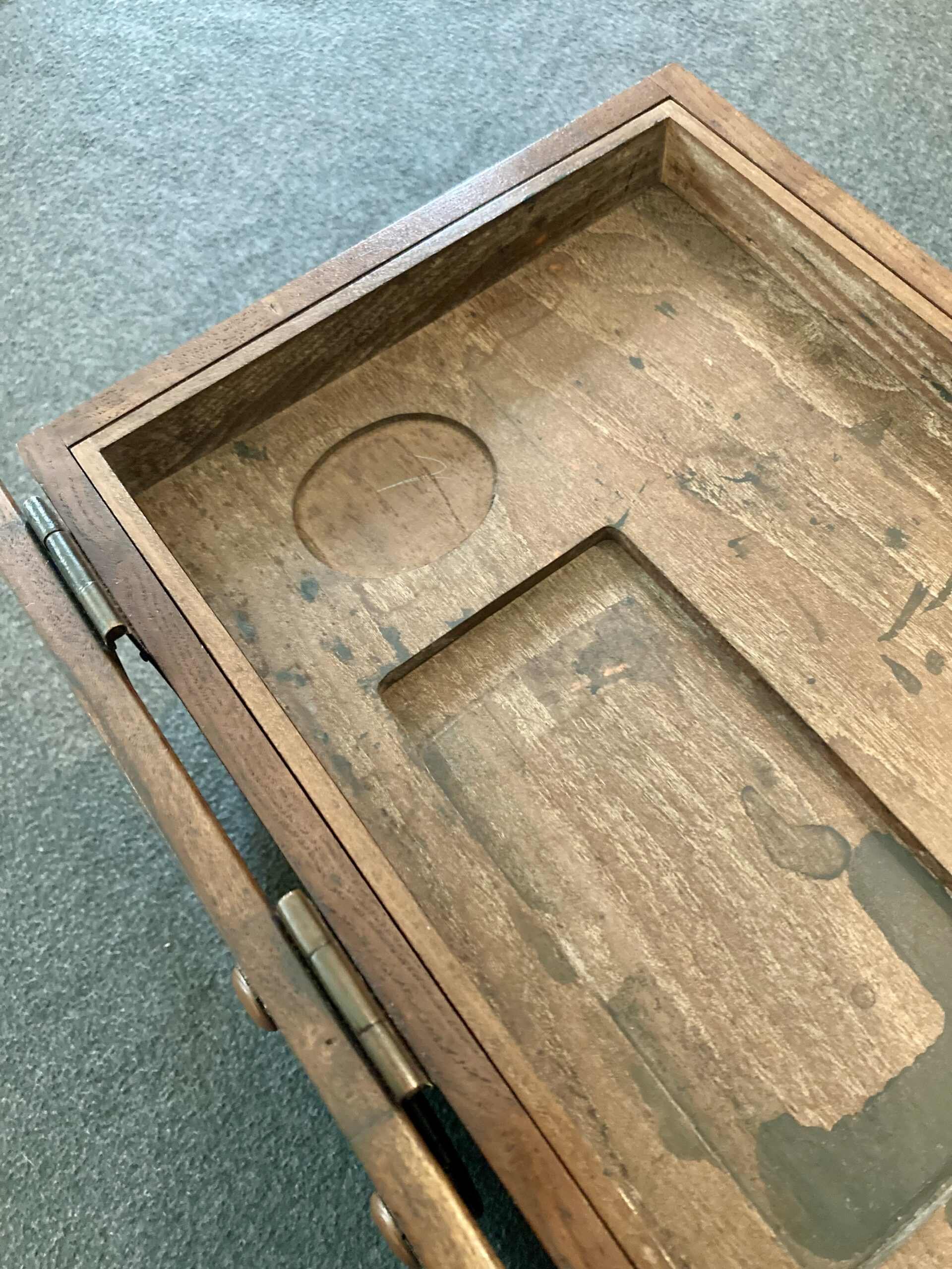 Antique Japanese 'Soroban (算盤)' Ink-Stone Box