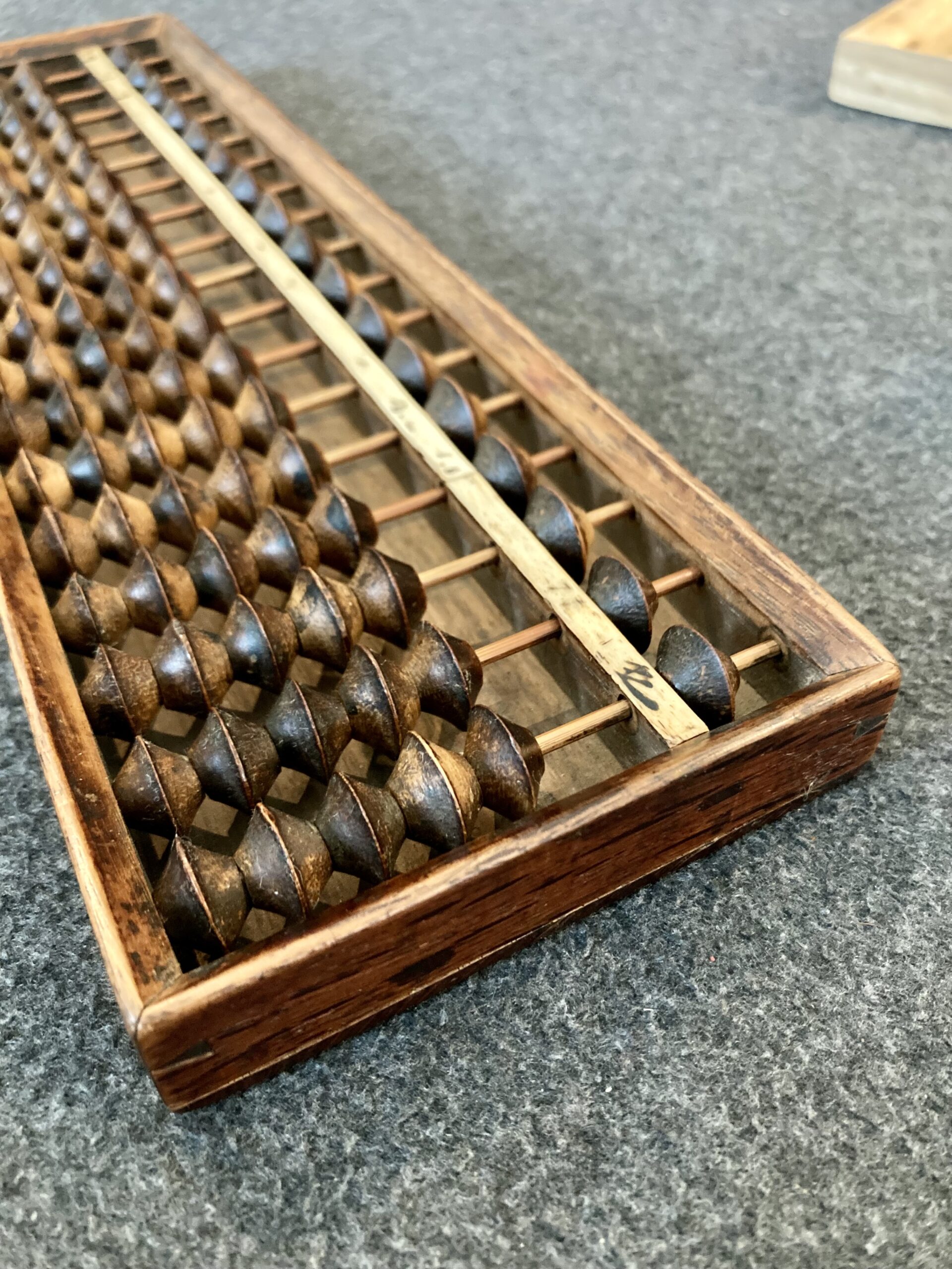Antique Japanese 'Soroban (算盤)' Ink-Stone Box