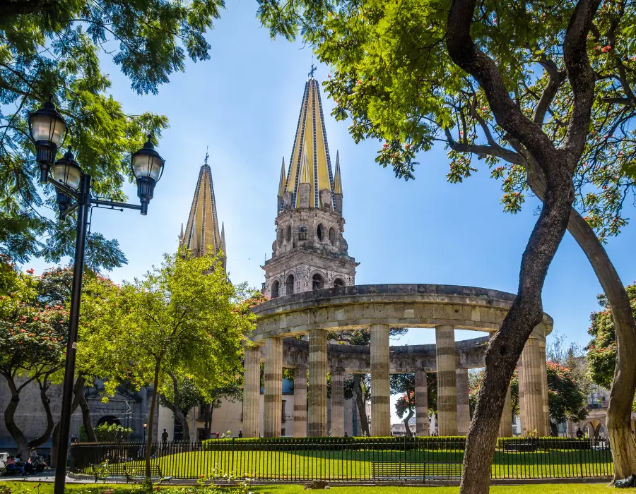 Monumento de la ciudad de Guadalajara en México