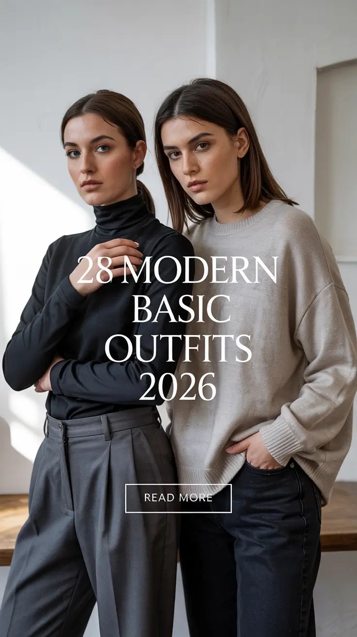 Modern Basic Outfits 2026 Aesthetic Minimal Wardrobe Ideas Modern Basic Outfits 2026 1.webp