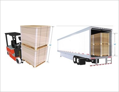 PDQ #T33: Maximum double-stacking height - 96”