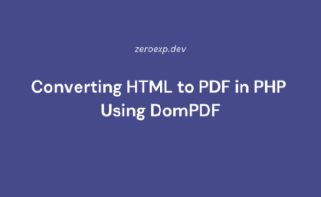 Generating PDF Files In PHP Using TCPDF: A Step-by-Step Guide - ZeroExp.Dev