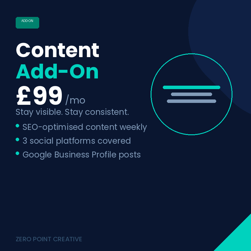 Content Add-On (£99/month)