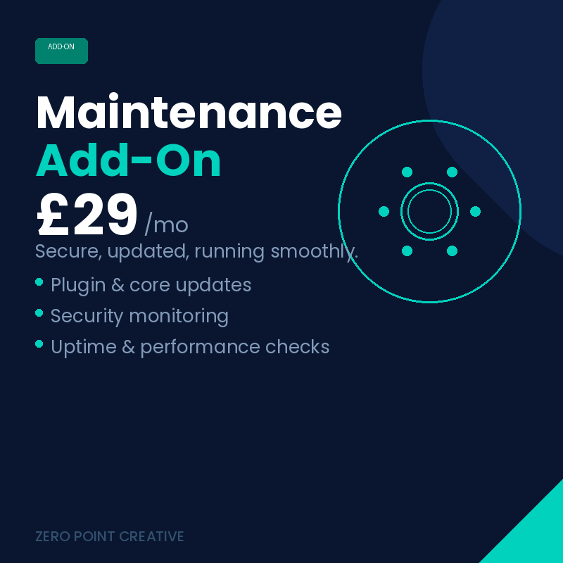 Maintenance Add-On (£29/month)