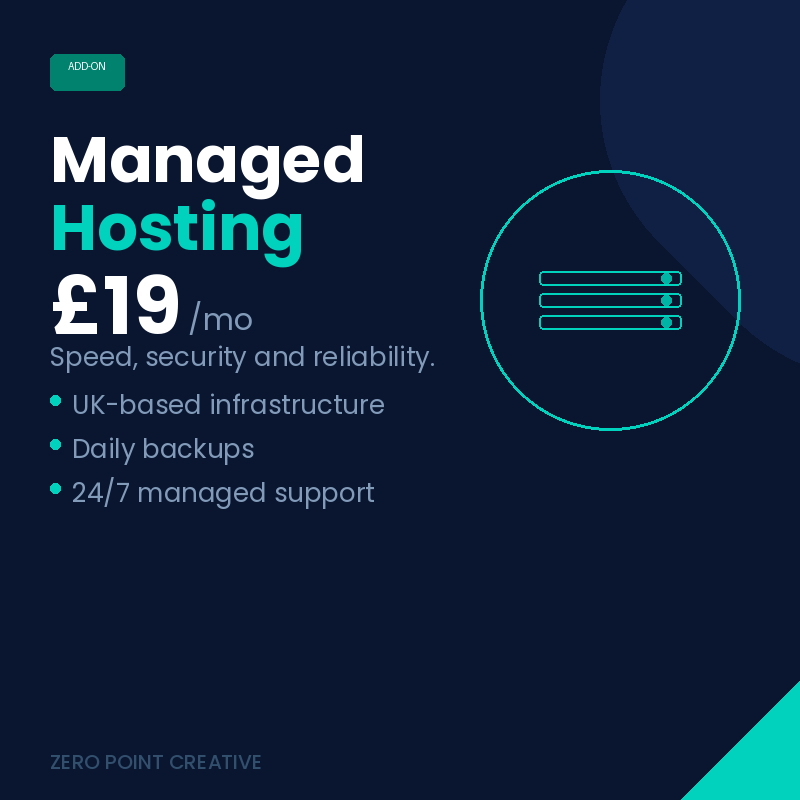 Websites & Hosting – £29/month