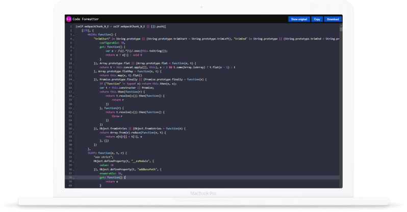 Code Formatter Google Chrome - Classic Retina Dark Arts | Free Download