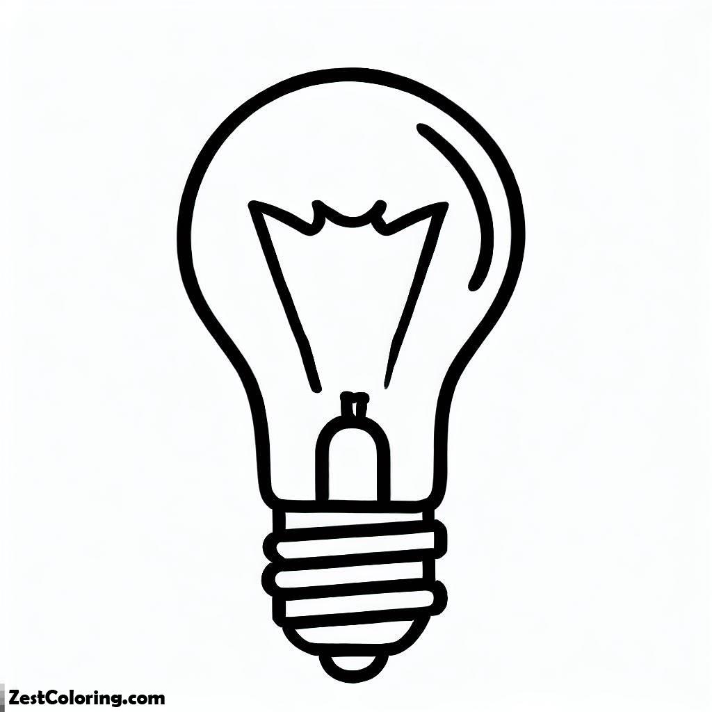 Light Bulb Coloring Pages Coloring For Kids Smart Creative And Fun