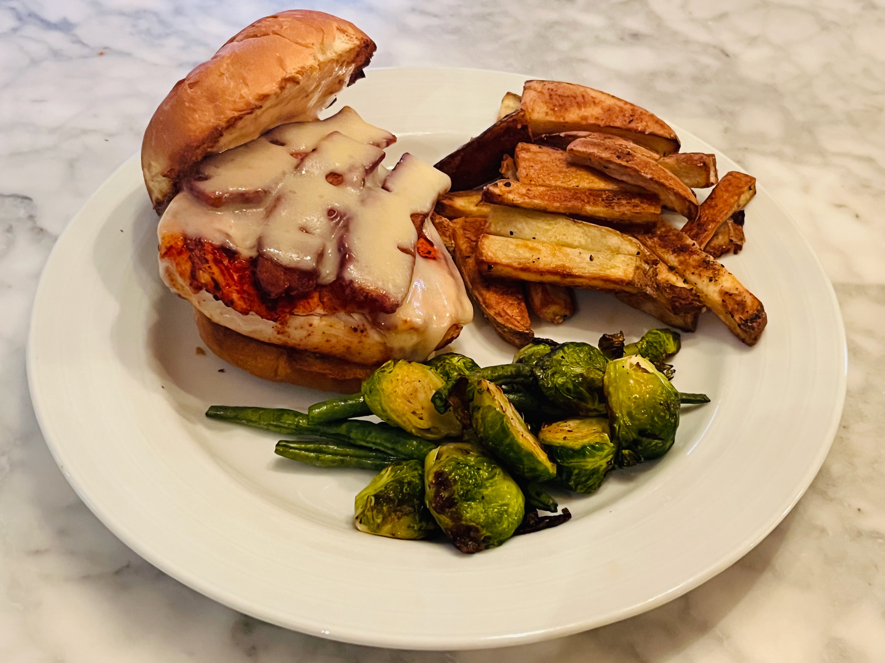 Grilled Chicken, Bacon and Swiss Sandwich