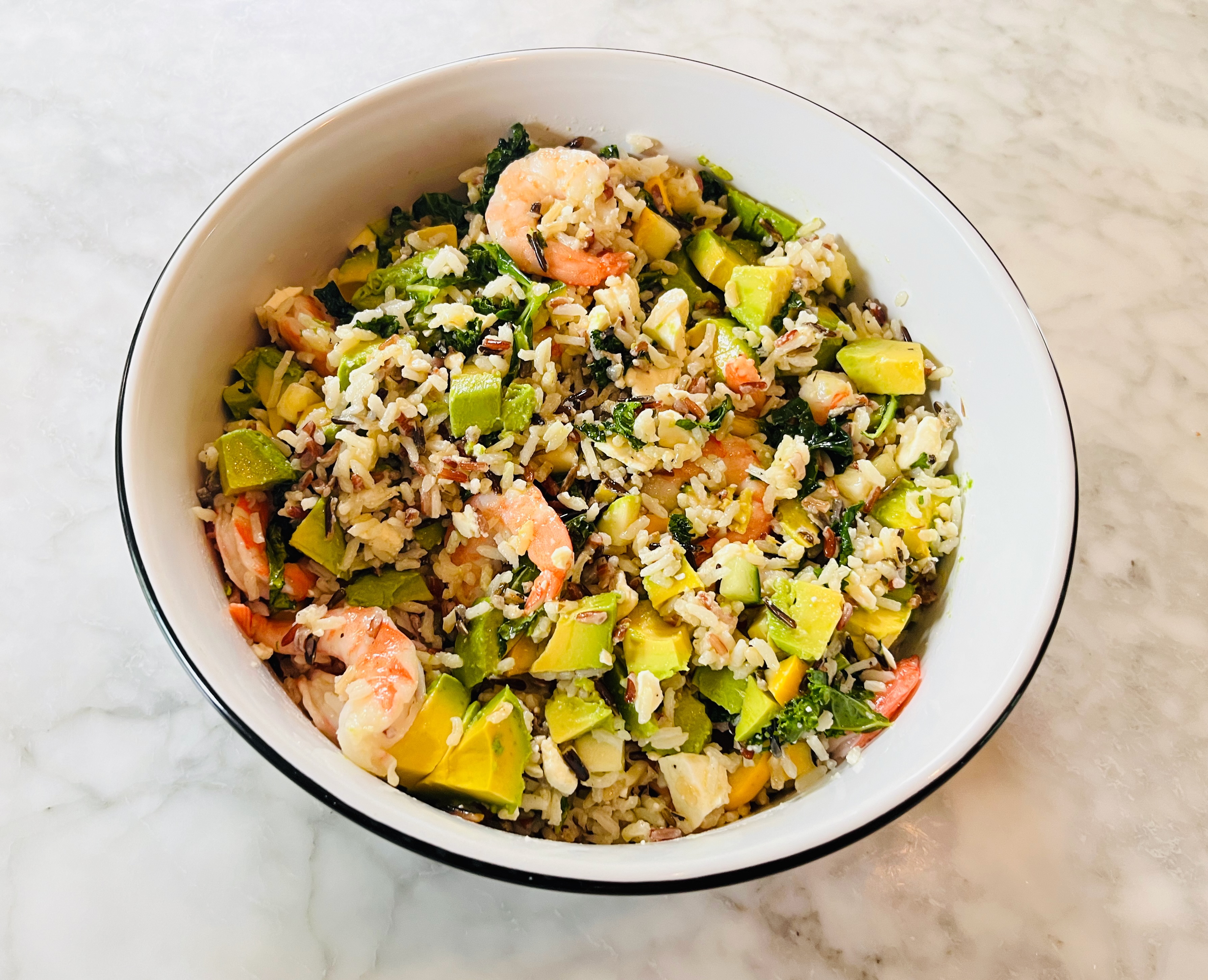 Brown Rice Shrimp Salad