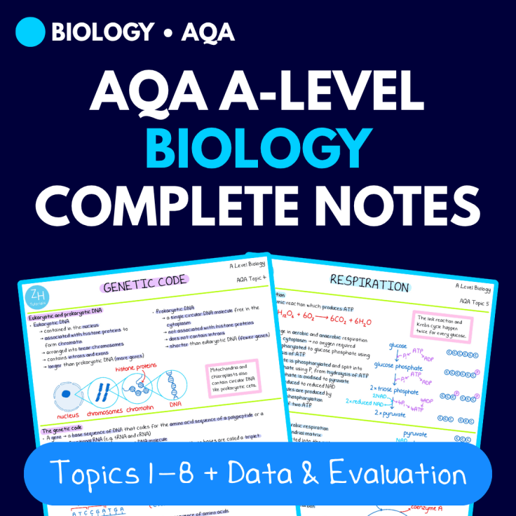AQA A-level Biology revision notes PDF cover