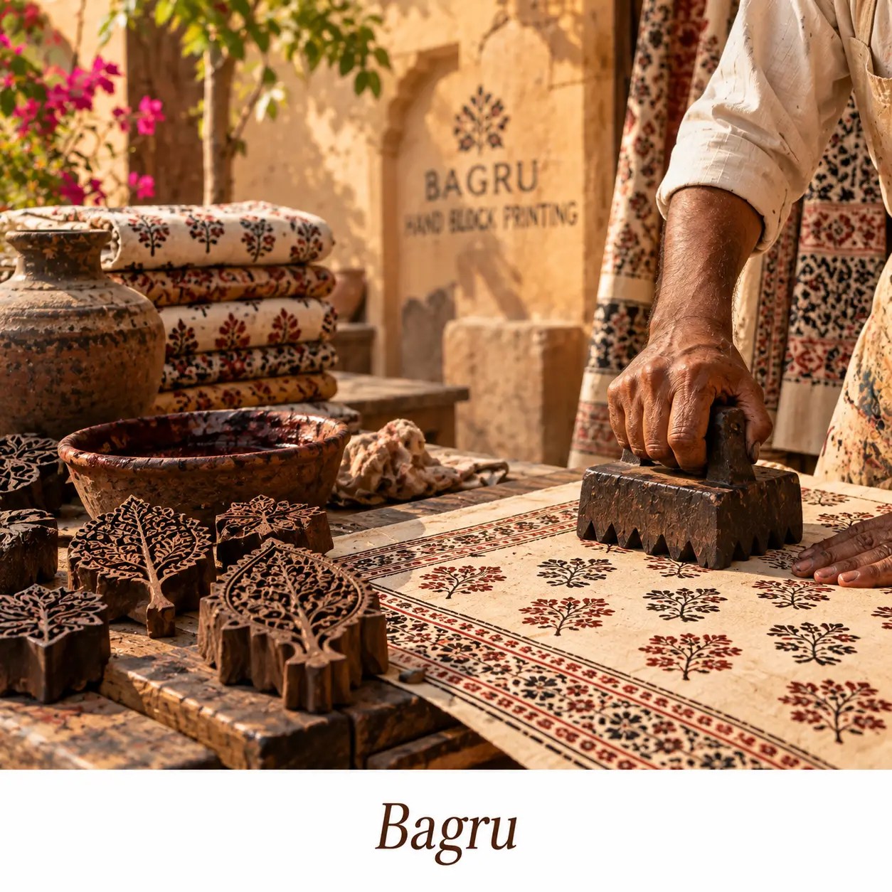 Bagru Hand Block Printing – Traditional Hand Block Printed Textiles from Jaipur