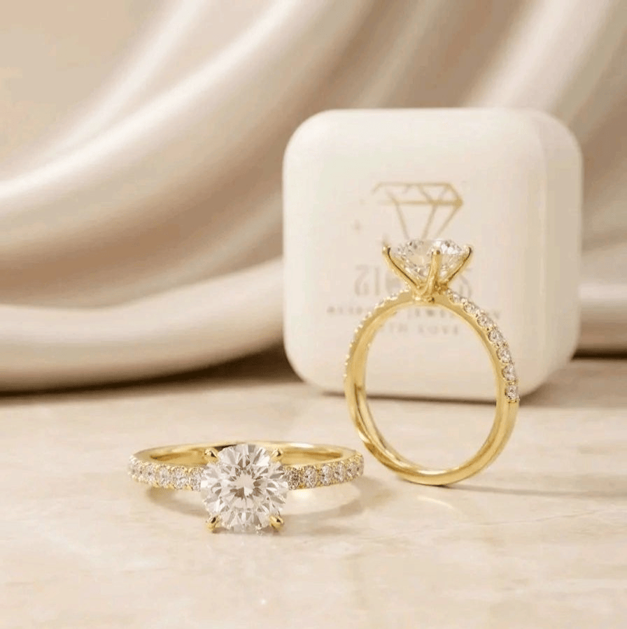 1.25ct D VVS2 Lab Grown Diamond Round Cut/18KY/HK12.5/IGI Certified