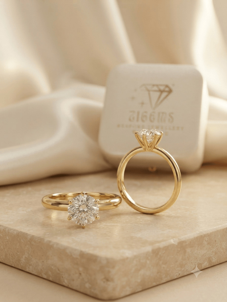 1.04ct Portuguese Cut(131 Facets) D VS2 18KY Lab Grown Diamond Ring/Size HK10/IGI Certified