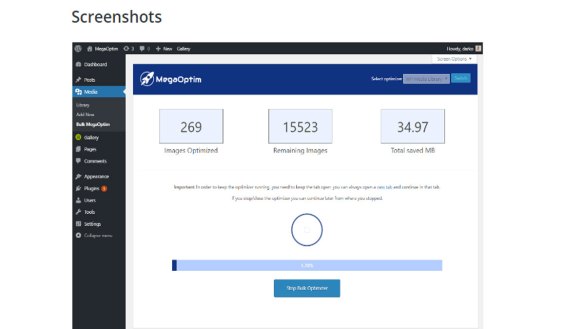 megaoptim image optimization