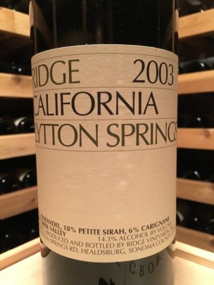 ワイン Ridge 2003 California Lytton Springs Ridge Zinfandel Lytton Springs | Total Wine & More