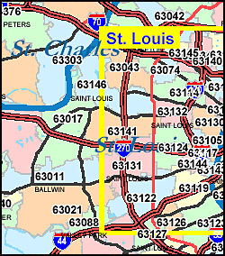 Map Of Missouri Zip Codes Zip Code Map Missouri 