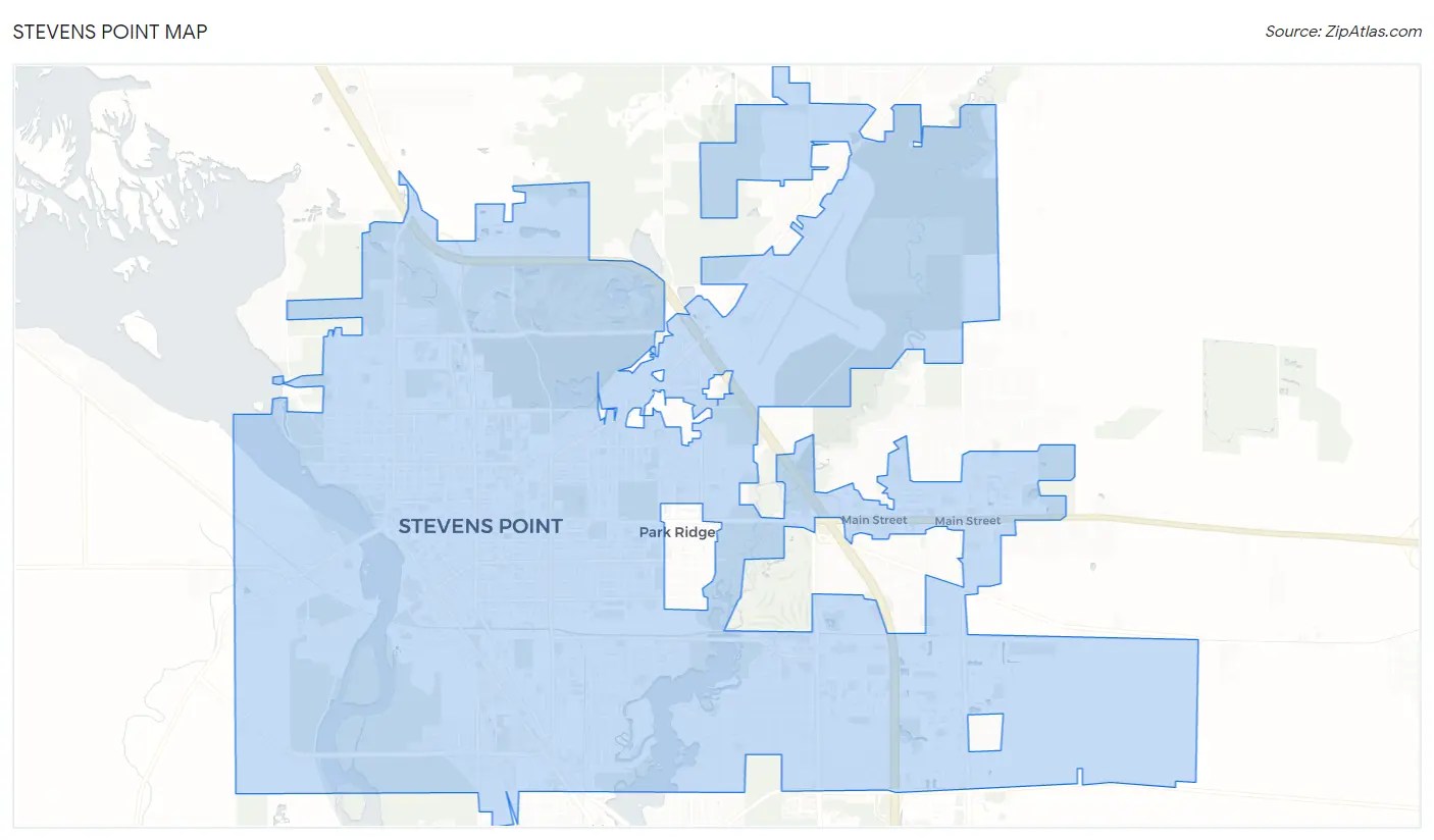 Stevens Point WI Zip Atlas Stevens Point Map.webp