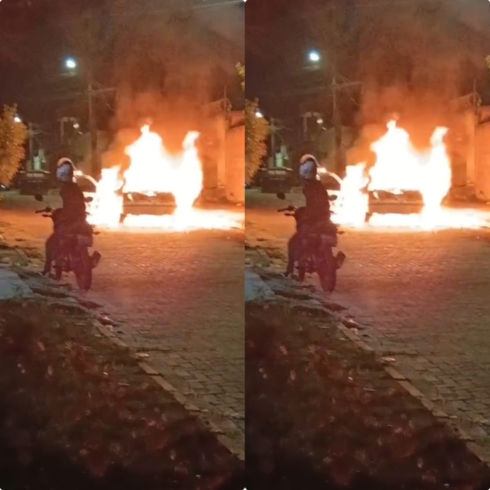 Teixeira de Freitas: Carro pega fogo e família faz apelo