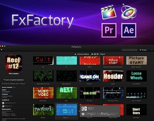 FxFactory Pro 10.15 Crack