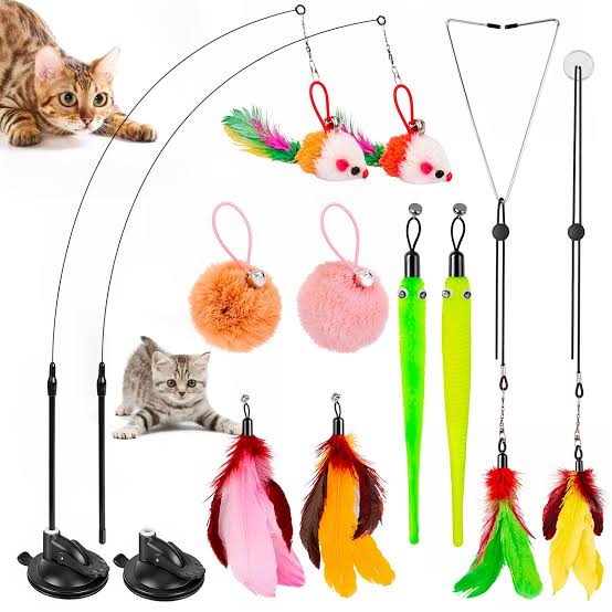 Suction cup cat toy