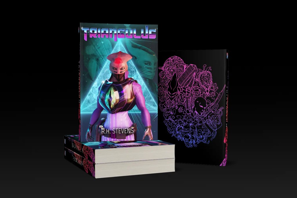 Triangulus book cover, written and designed by sci fi author R.H. Stevens