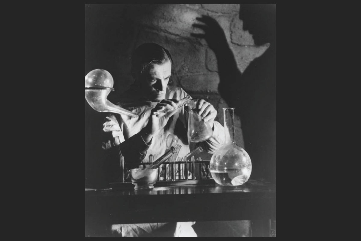 Mad Scientist Mixing Some Concotion